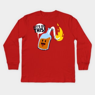 Burn It All Down! Kids Long Sleeve T-Shirt